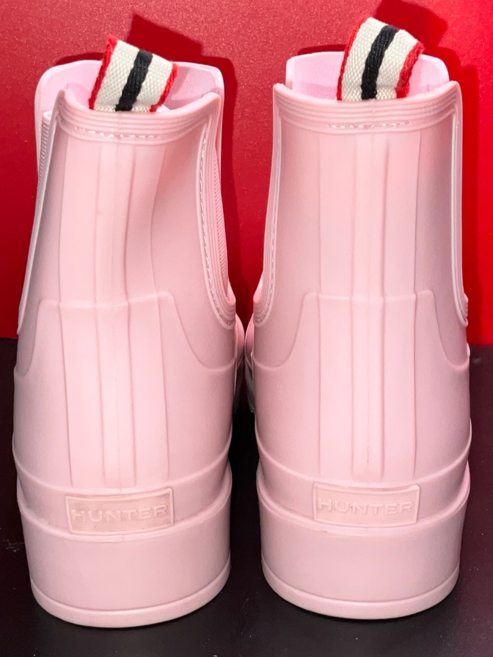 Hunter Tabitha Chelsea Pink Rain Boots. US Women’s 10/EU42. Pull On. NWOT - Picture 3 of 6